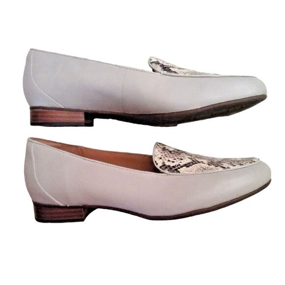 Clarks NWOB Un Blush Ease Stone Combi Leather Upper Loafer Flats Sz 7.5w Classic - Picture 4 of 8